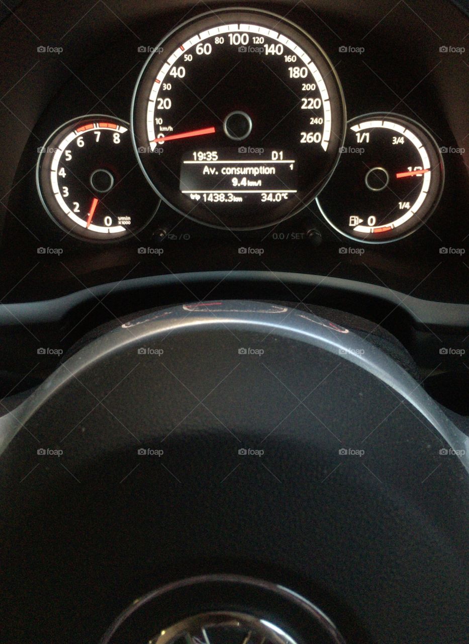 Speed indicated of my car