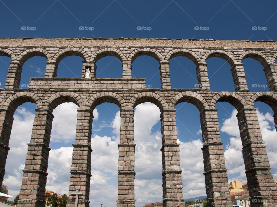 Aqueduct in Segovia, Spain 