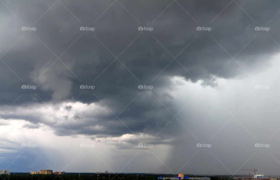 View of stormy clouds