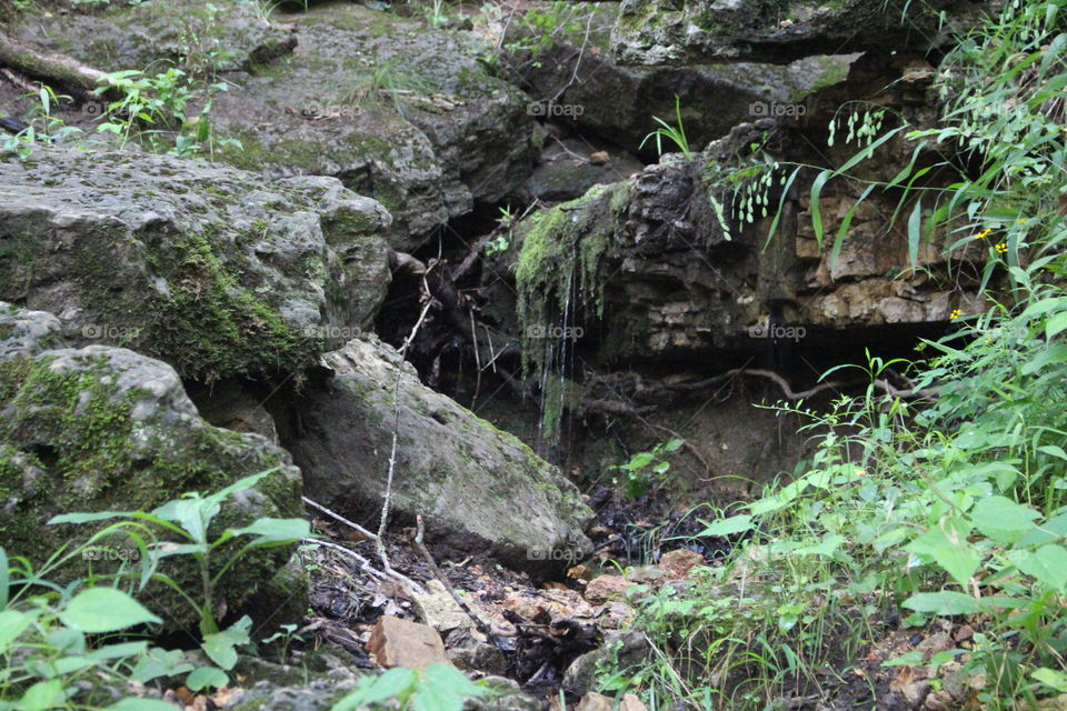 Small Mossy Waterfall