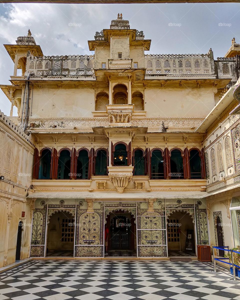 Architectural building of a palace