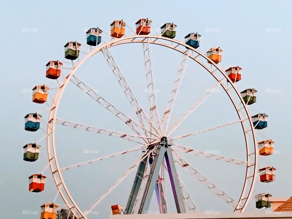 Colorful Ferris wheel