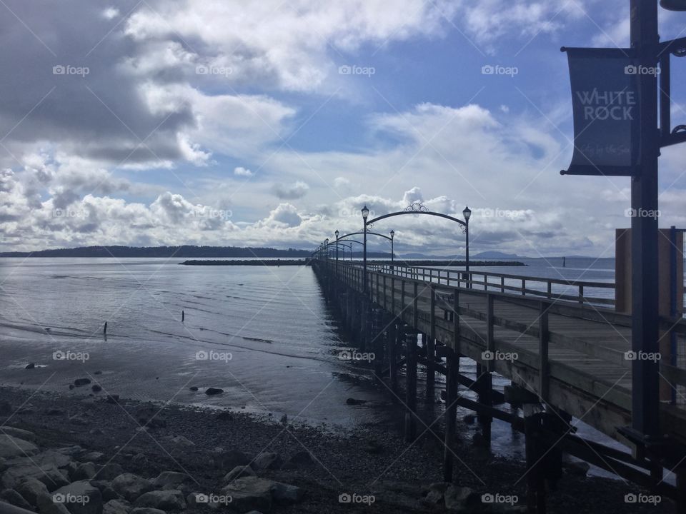 This is Canada's longest pier. It’s in White Rock and had to be recently as of posting this photo closed due to Corvid-19 and the social distancing.