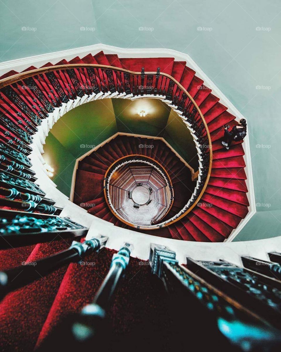 Stairs in London color