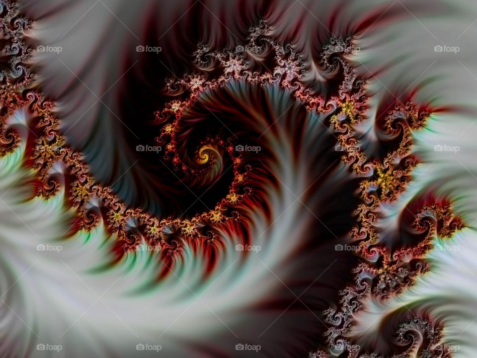 fractal spiral digital art