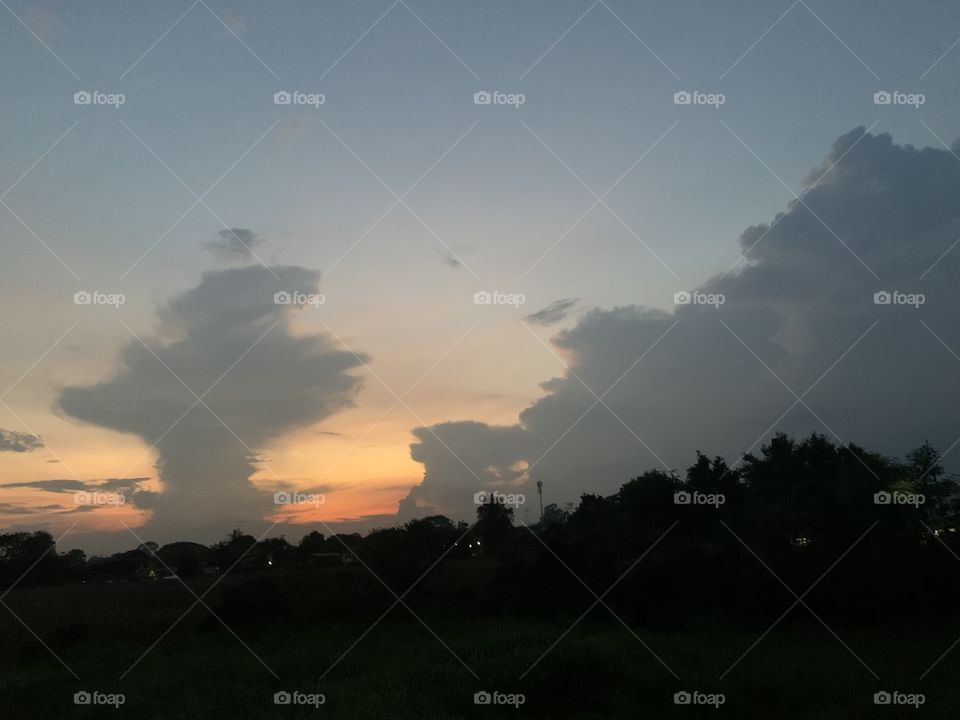 The signs of the rain, Thailand (Countryside)