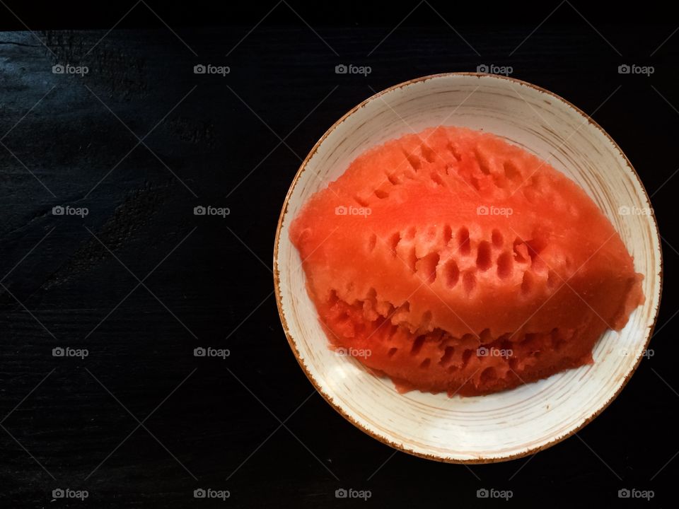 Red color story. Water melon