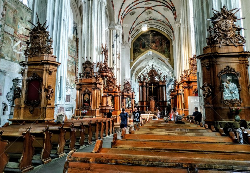 Old Temple. (Catholic Church, Lithuania, July, 2019).