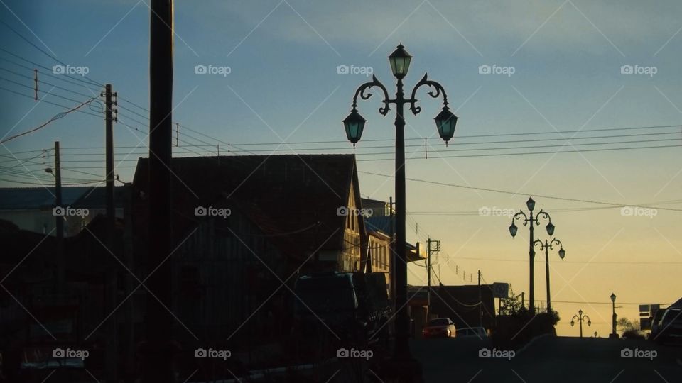 Evening in the small town