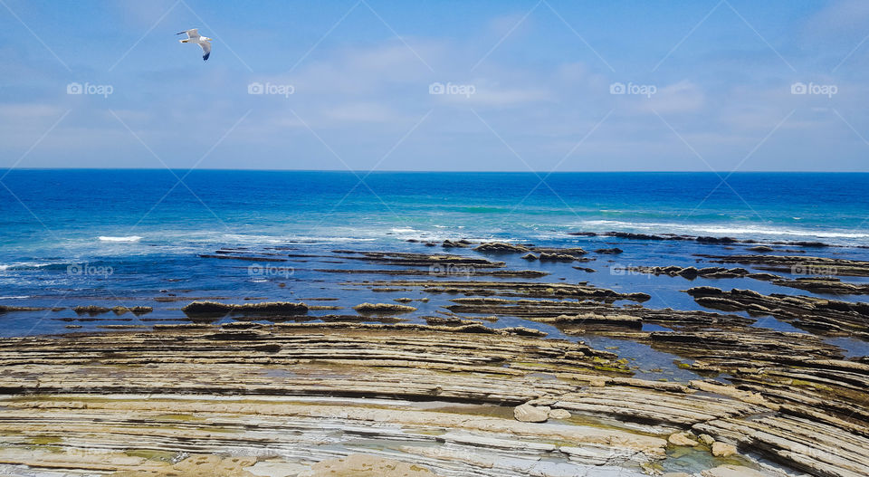 Seascape in Ciboure, France