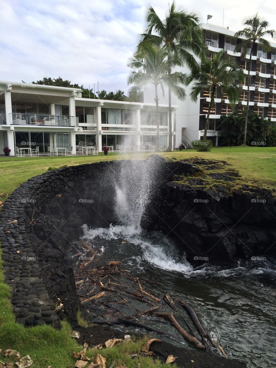 Blowhole Hilo Hawaii Naniloa Hotel