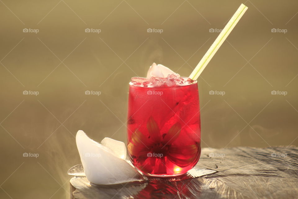 Refreshing cold drink