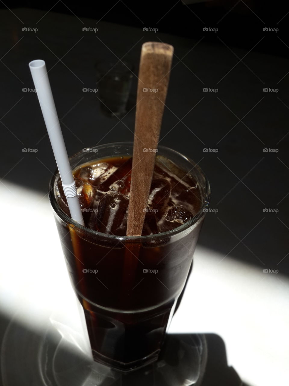 ice black coffee. ice drip