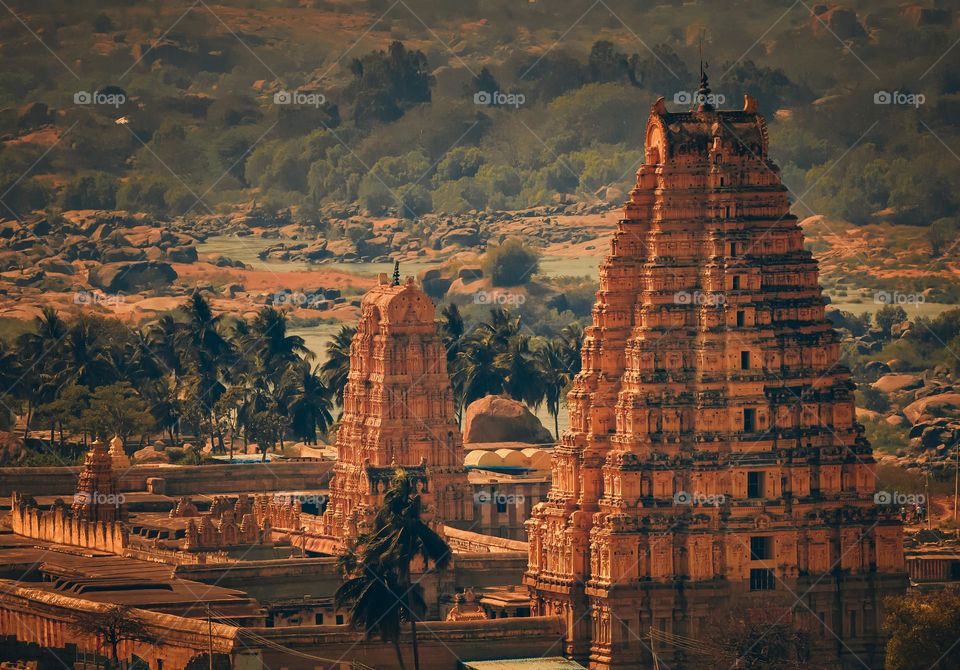 Indian architecture - Hampi  - Temple complex 