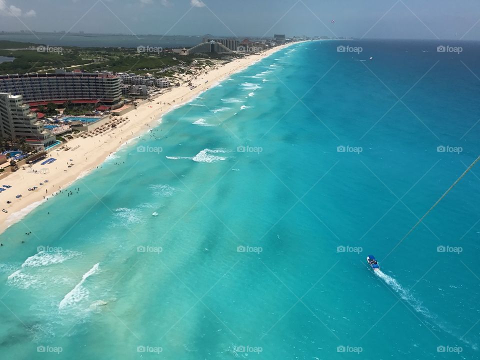 Cancun coastline 