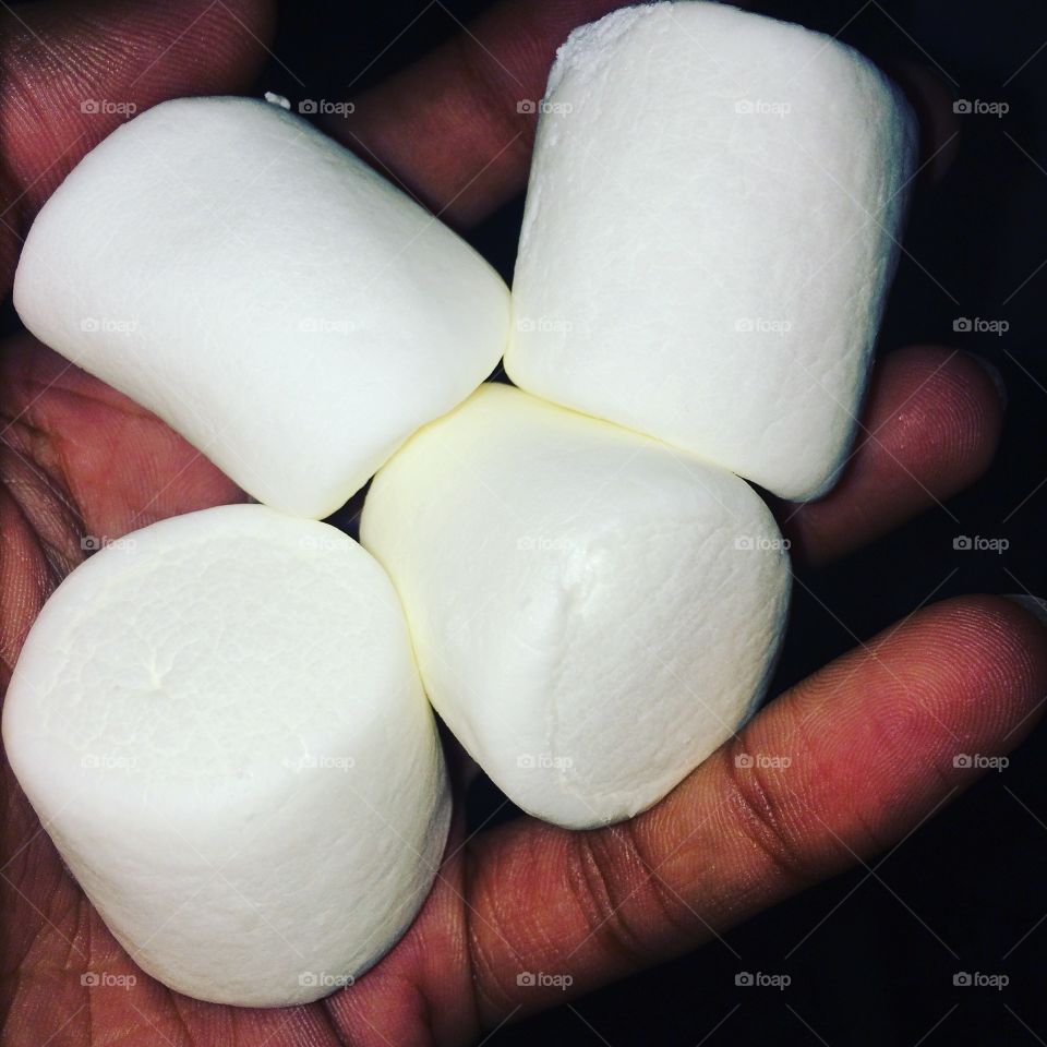 Having some marshmallows fun! 