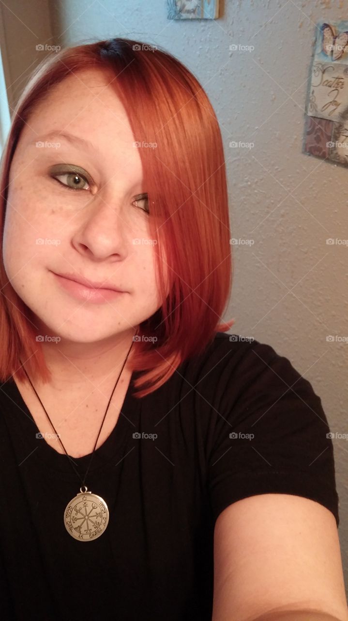 Redhead Selfie. Fresh hair color is always a treat.
