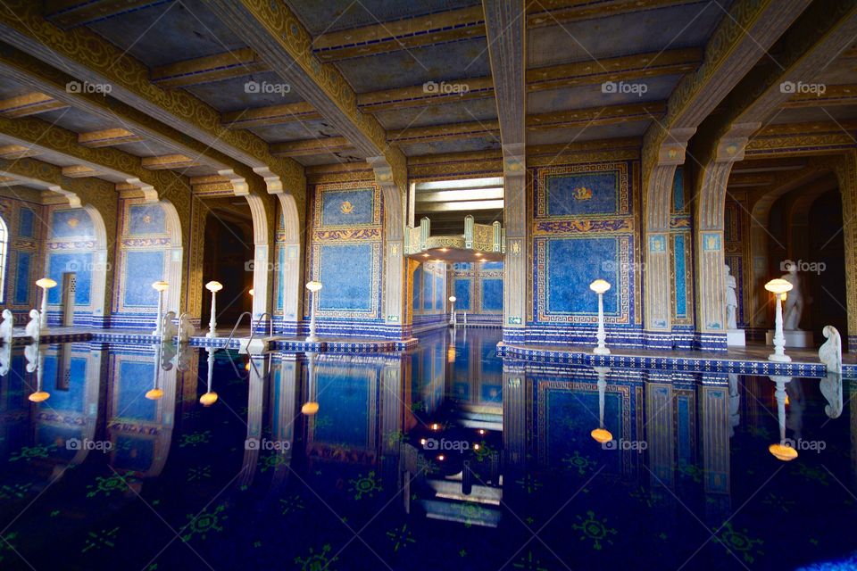 The amazing indoor pool at Hearst Castle in California 