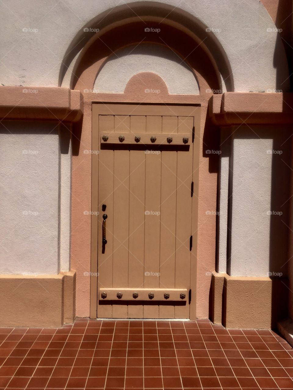 Door to church