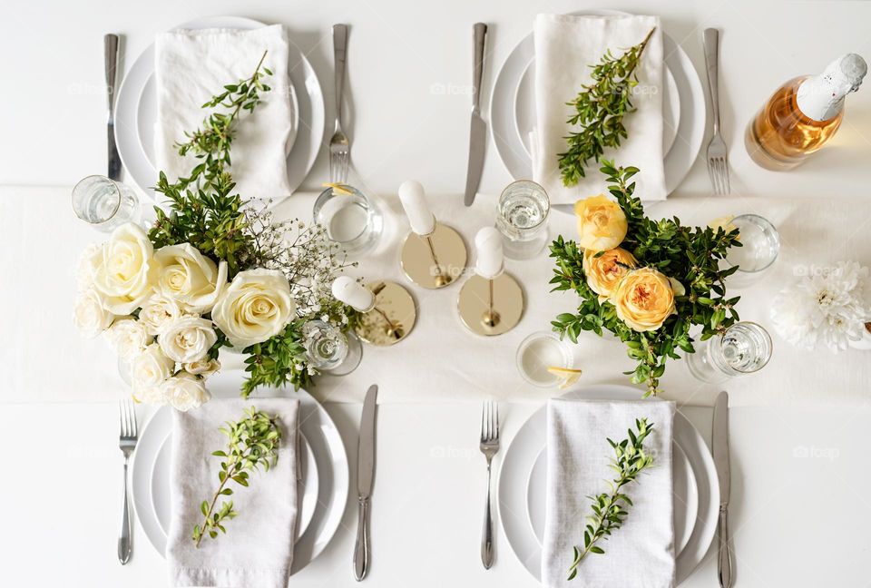 beautiful flowers on the table