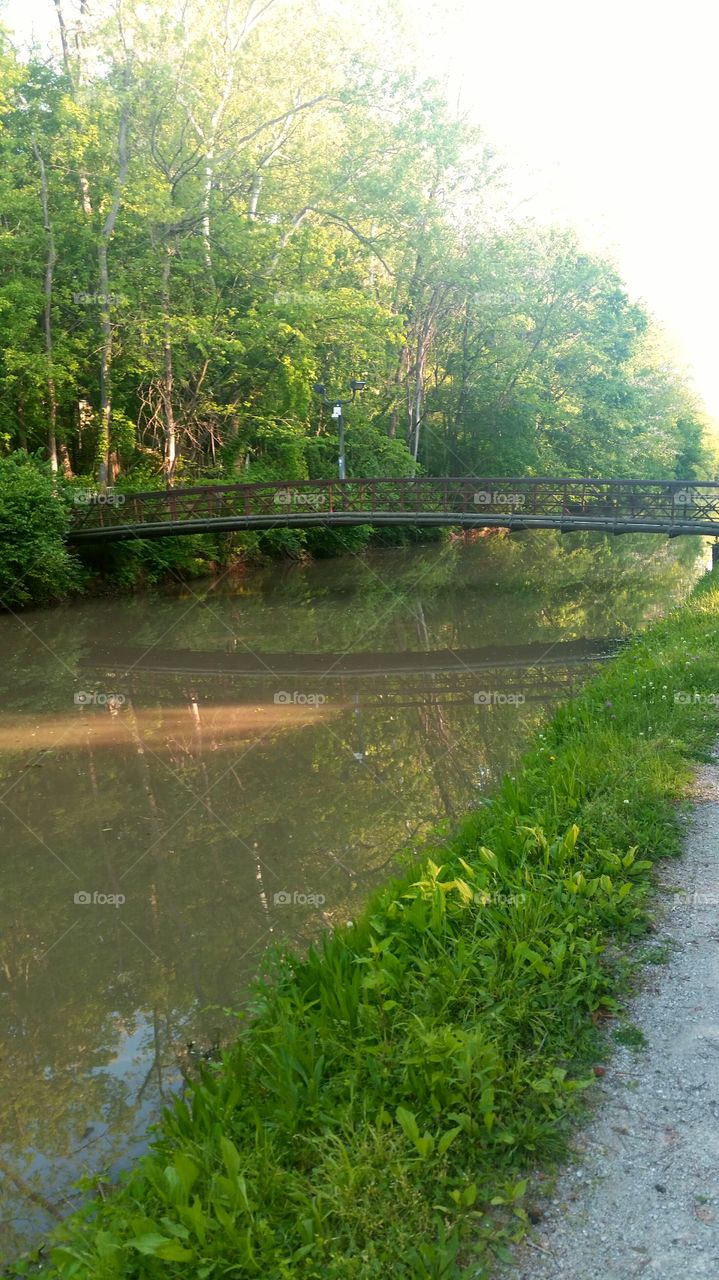 Bridge over muddy waters