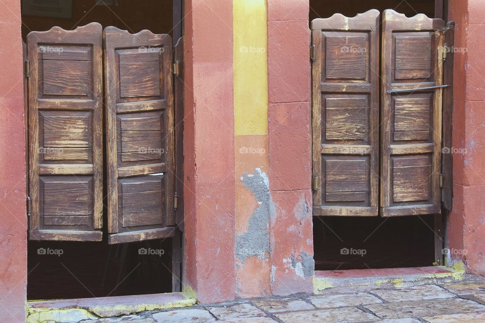 An exterior of a watering hoe, saloon in San Miguel de Allende, Nexico,