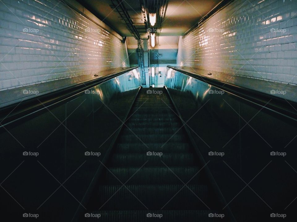 Metro station.