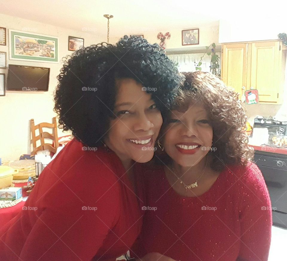 Holiday Mom and Daughter