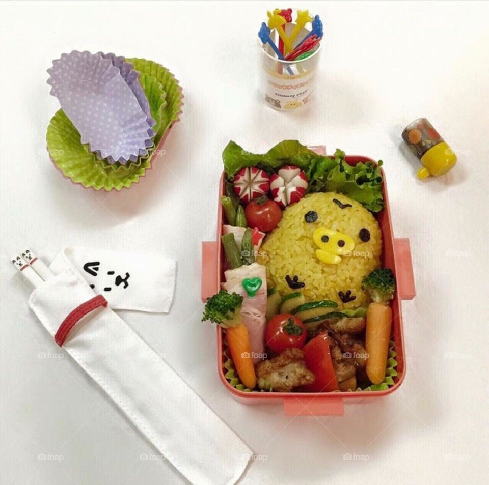 Cute character lunch box