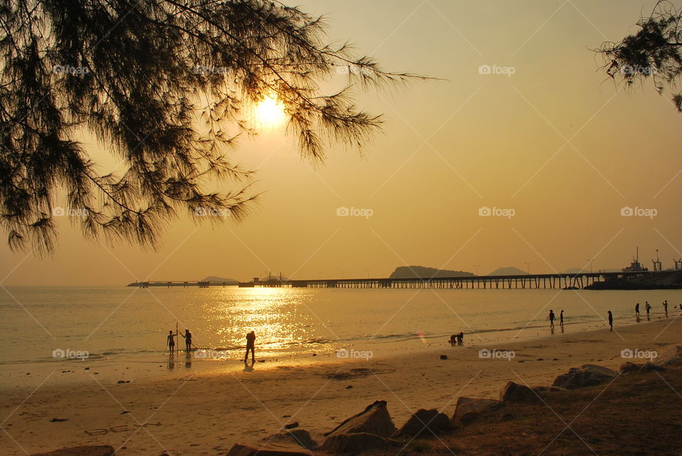 After the sunset. summer time