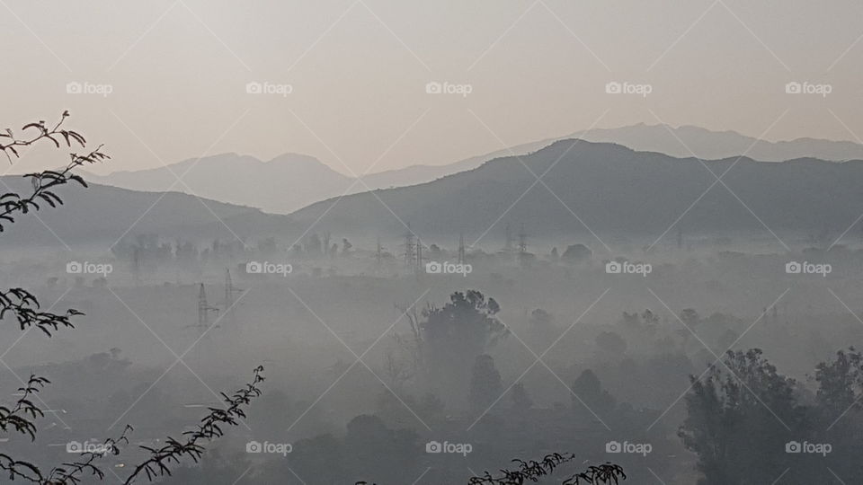 Fog, Mist, Landscape, Mountain, Dawn