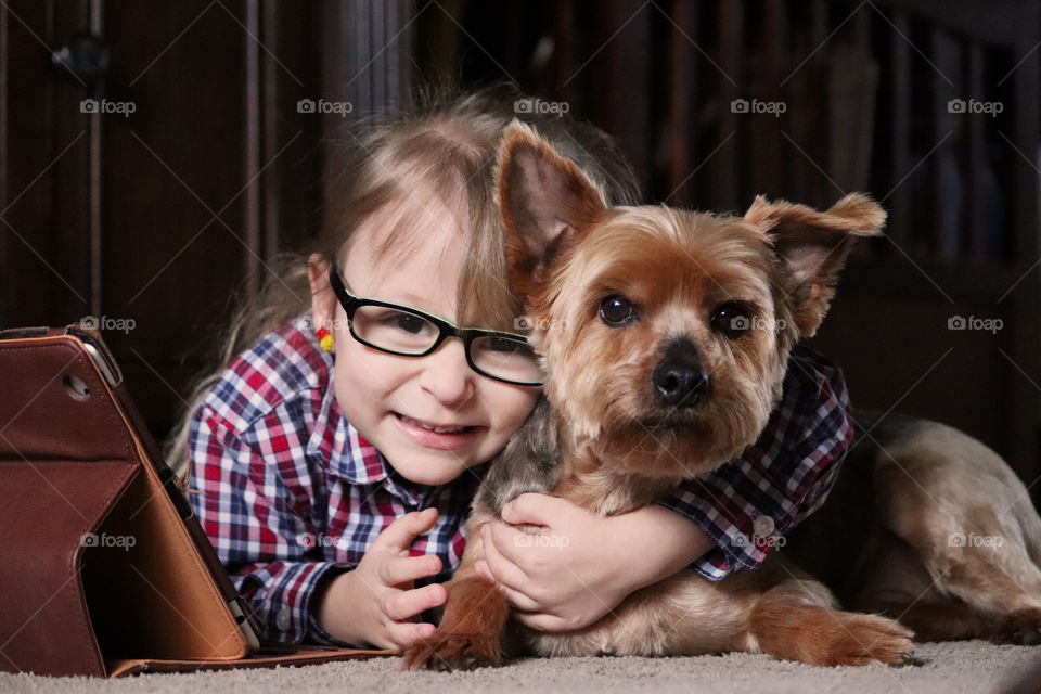 Girl with her best friend