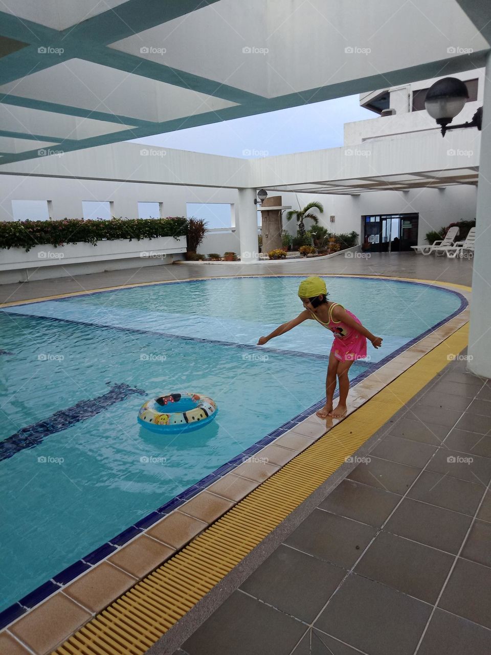 Poolside kid