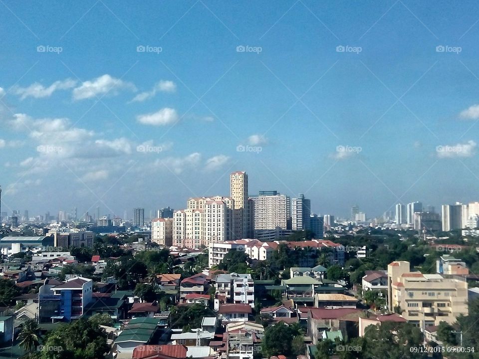 a portion of Metro Manila Skyline.