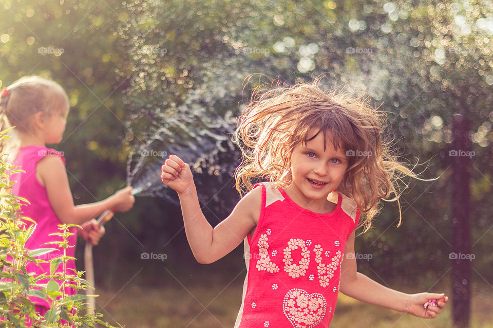 Kids in the garden