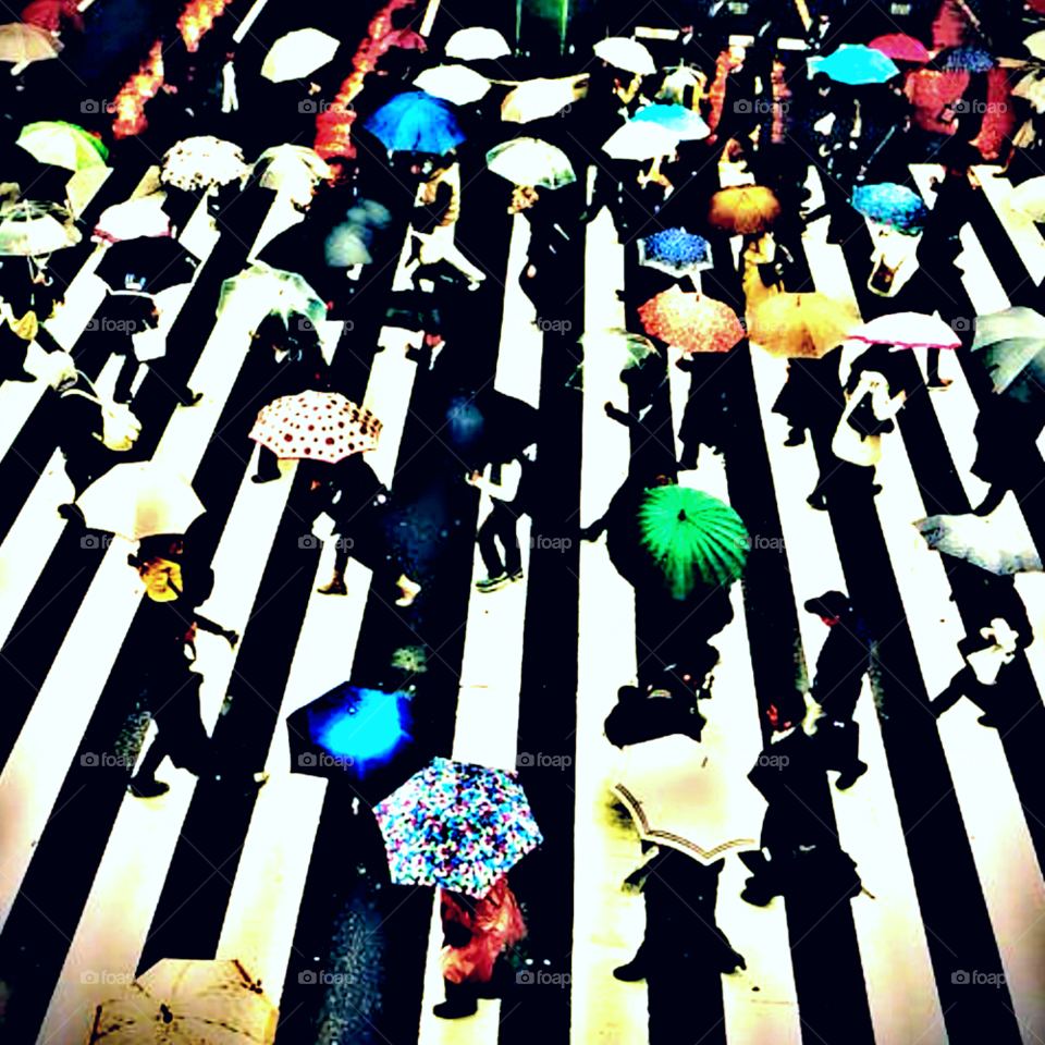 road colours parasol people by gosh