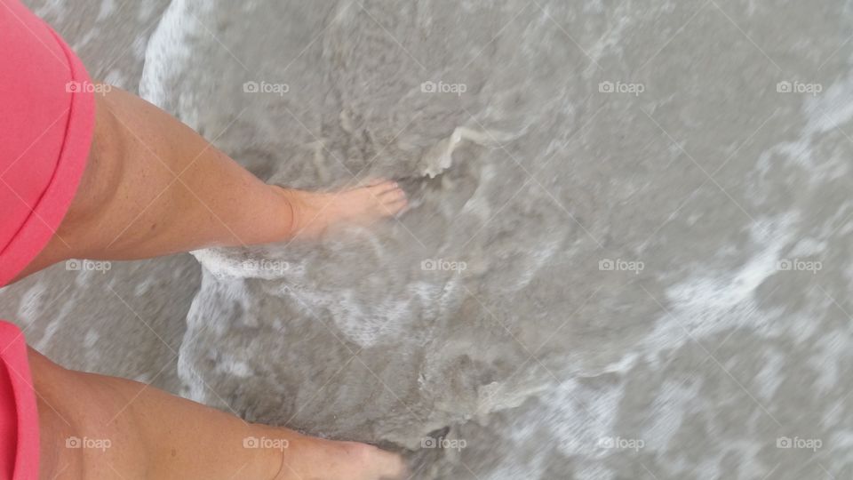 toes in the water. Myrtle Beach