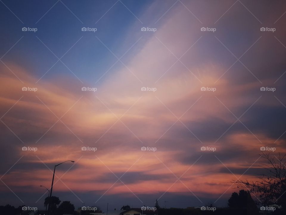 A beautiful sunset full of color and texture . The twilight hour is simply breathtaking as Napier prepares for darkness.