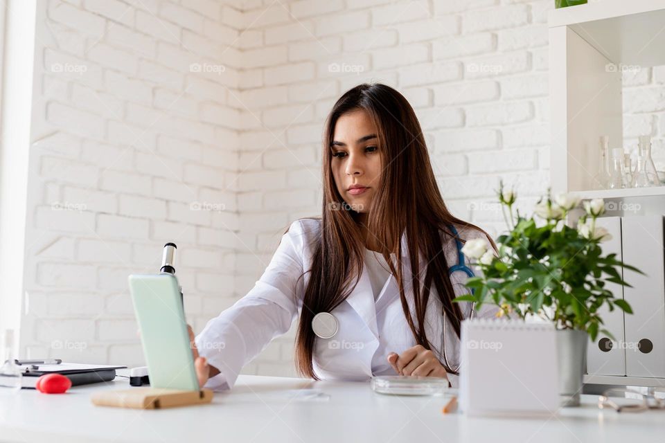 female doctor at workplace