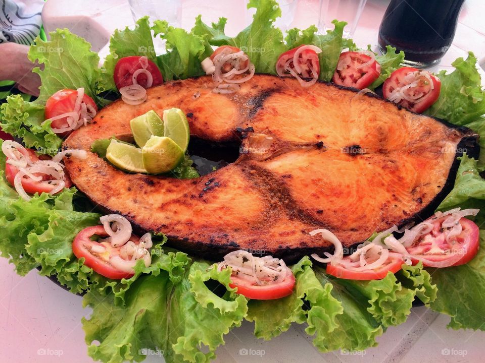 Grilled fish