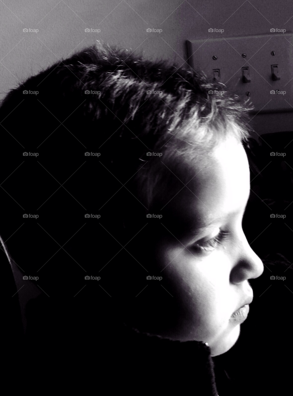 light boy profile sad by indescribable