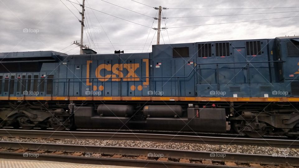 Outbound CSX Train