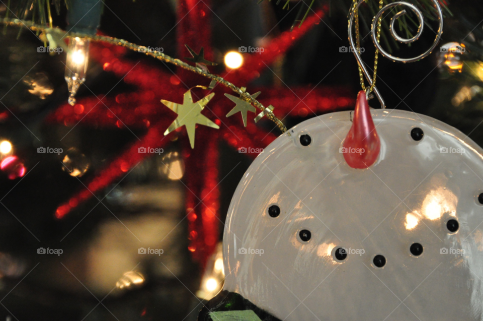 snow winter red tree by emmachap