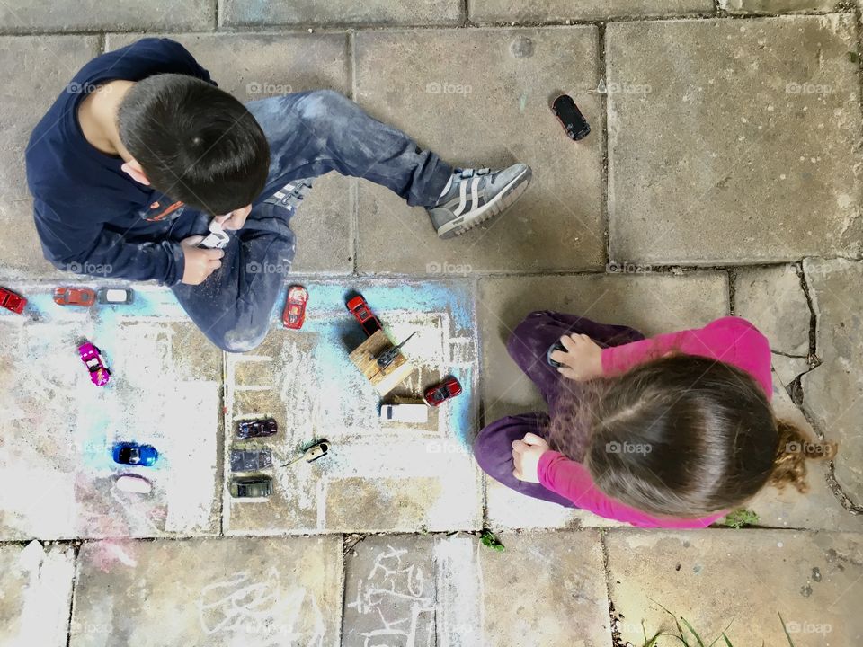 The kids in the chalky town