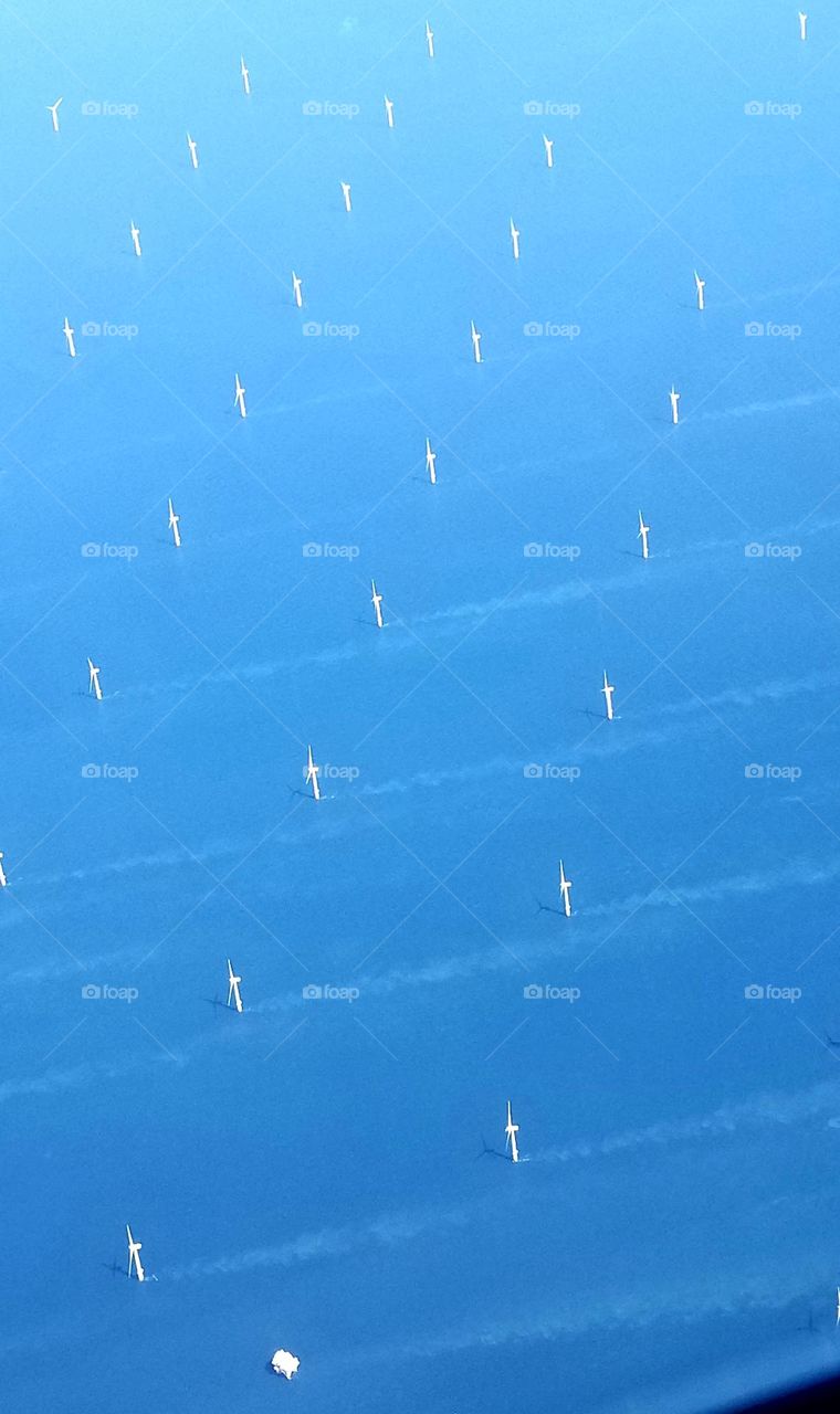 windmills in the ocean