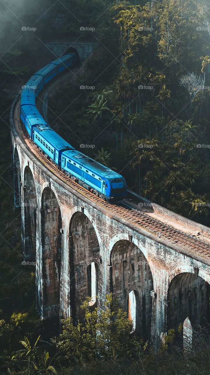Nine arch bridge in Ella, Demodara, Sri Lanka
