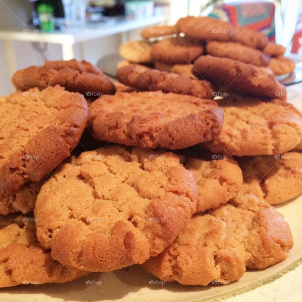 Homemade peanut butter cookies