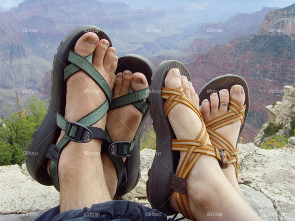 outdoors feet couple hiking by bushler14
