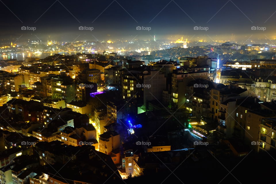 Istanbul, Turkey at night