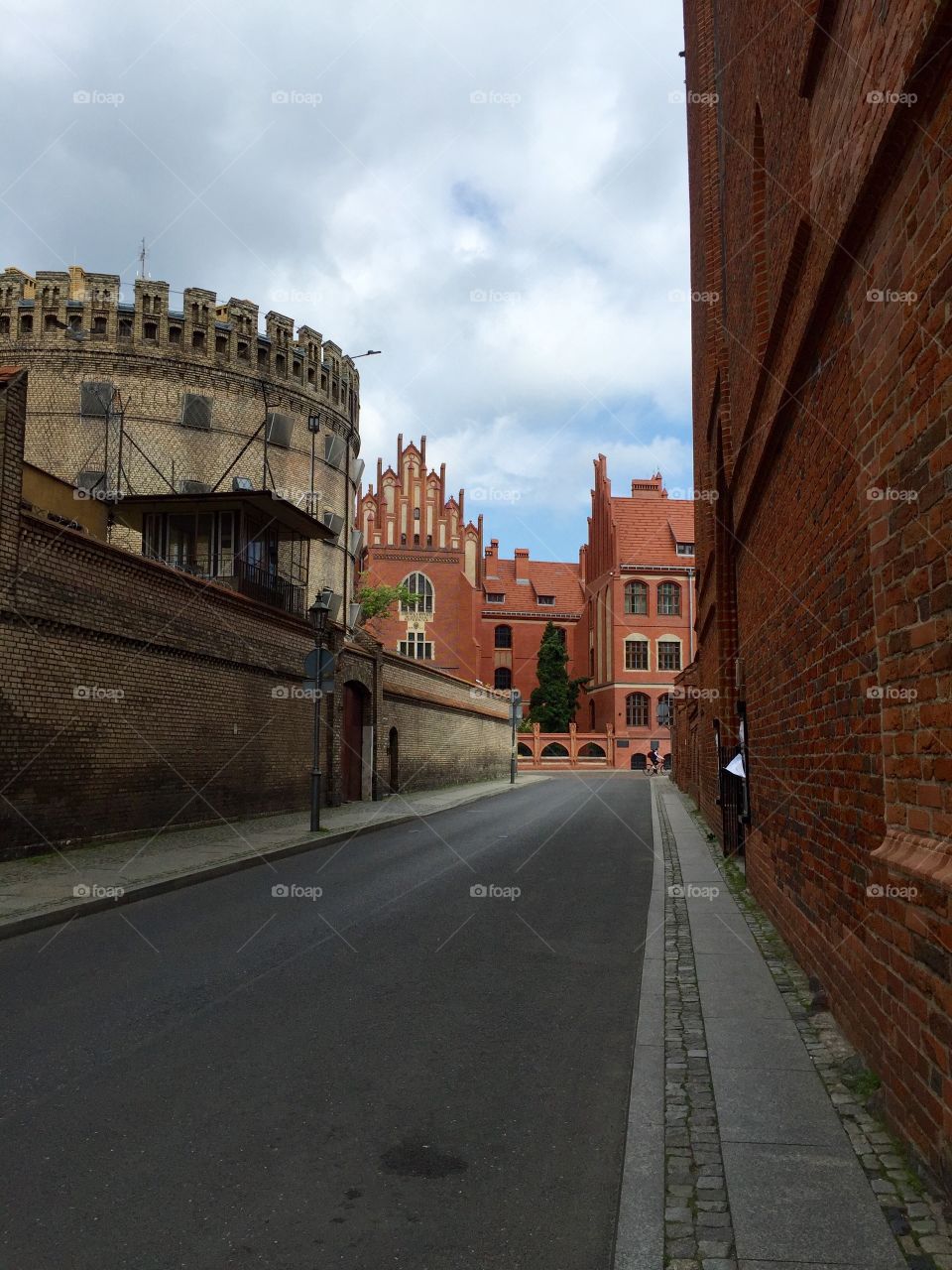 A street view on Kopernik University in Torun